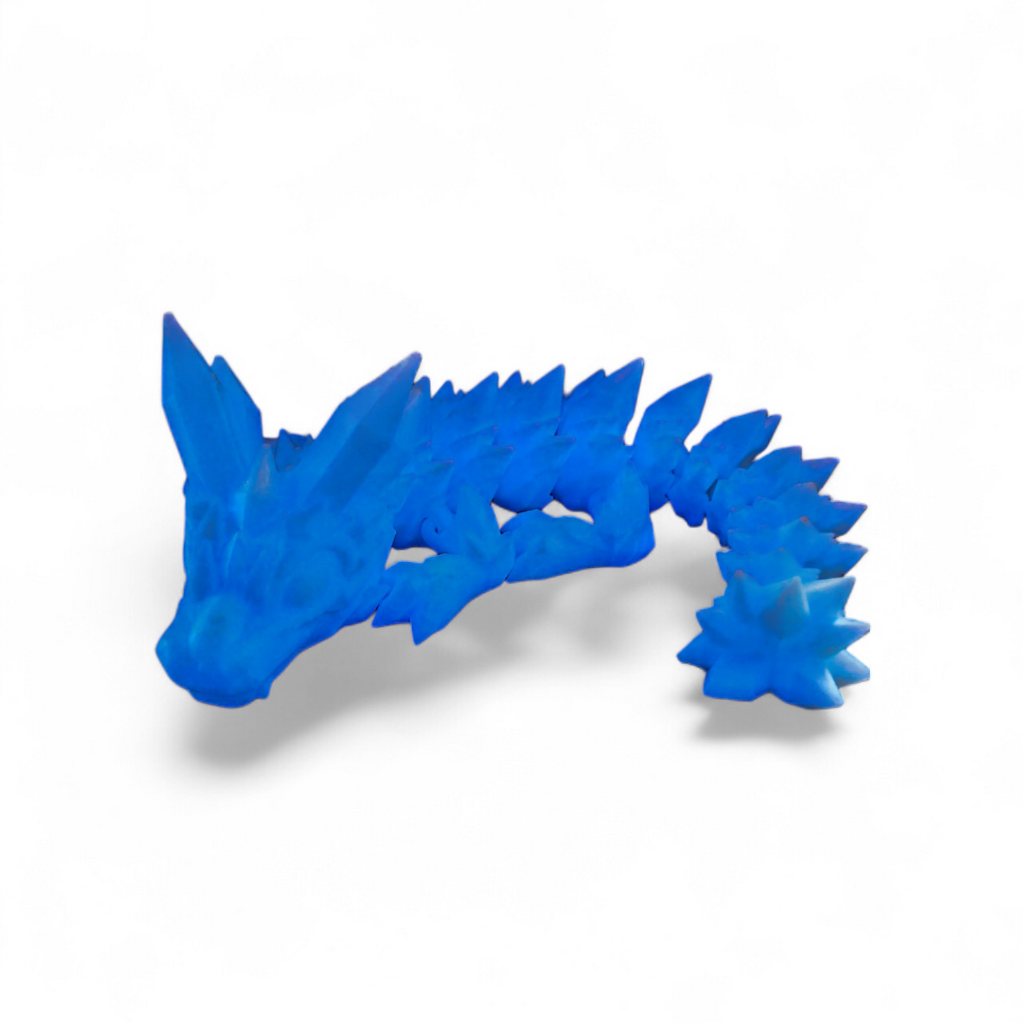 Crystal Dragon 3D Printed – Flexible Dragon 27 cm – PLA – 28 Colors – Fantasy Decoration