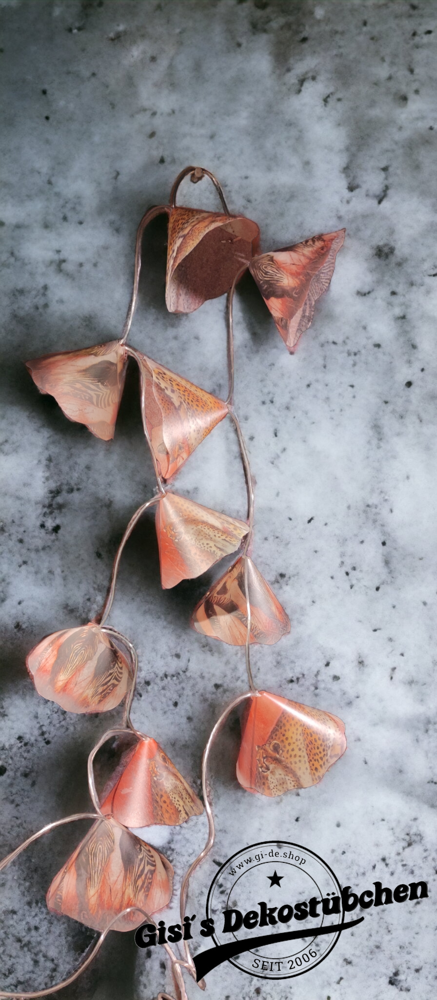 Lamp with string lights African animals Zebras, Cheetahs with LEDs