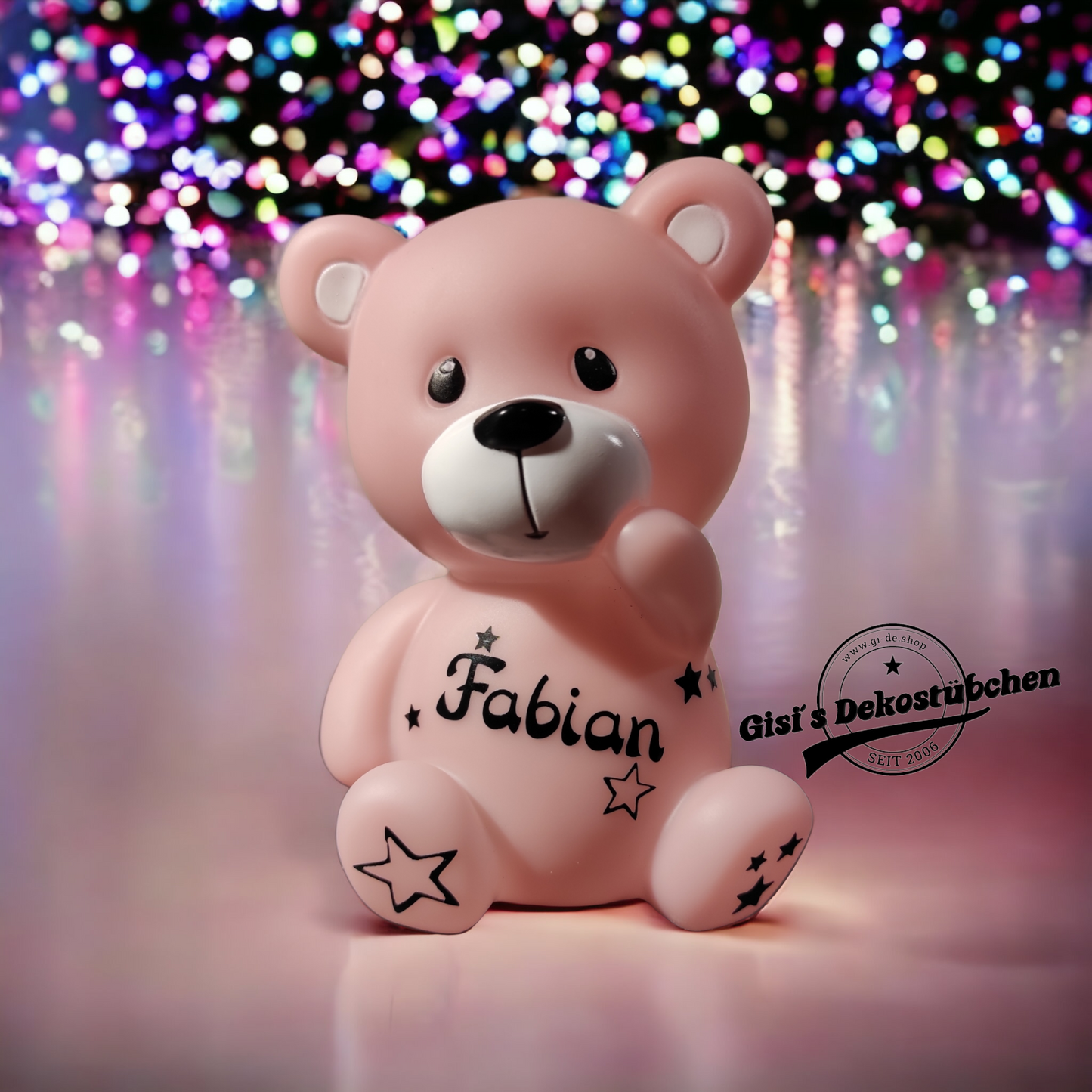 LED Lamp Night Light Bear Teddy Bear with Name