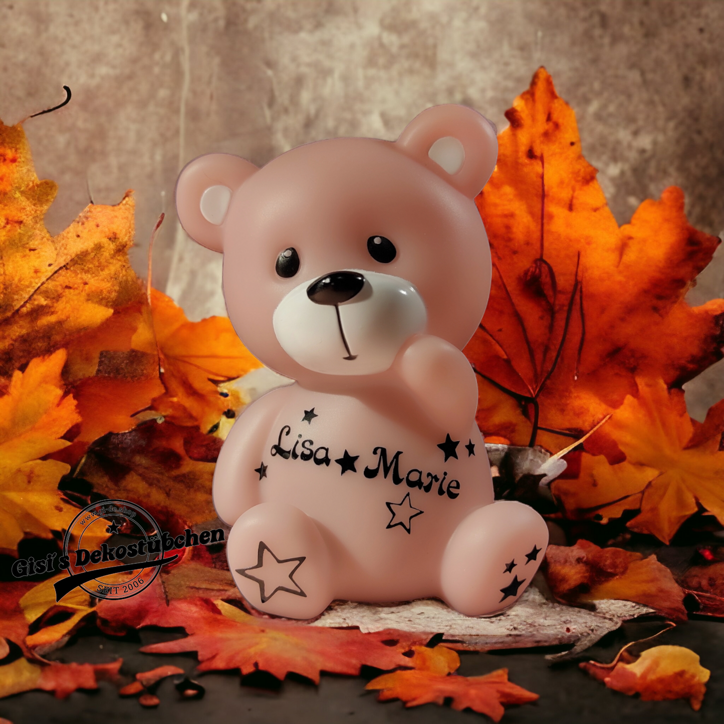 LED Lamp Night Light Bear Teddy Bear with Name