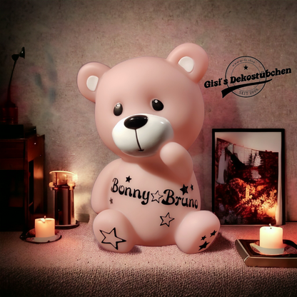 LED Lamp Night Light Bear Teddy Bear with Name