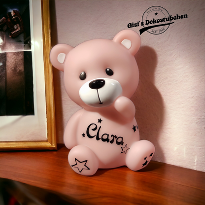 LED Lamp Night Light Bear Teddy Bear with Name
