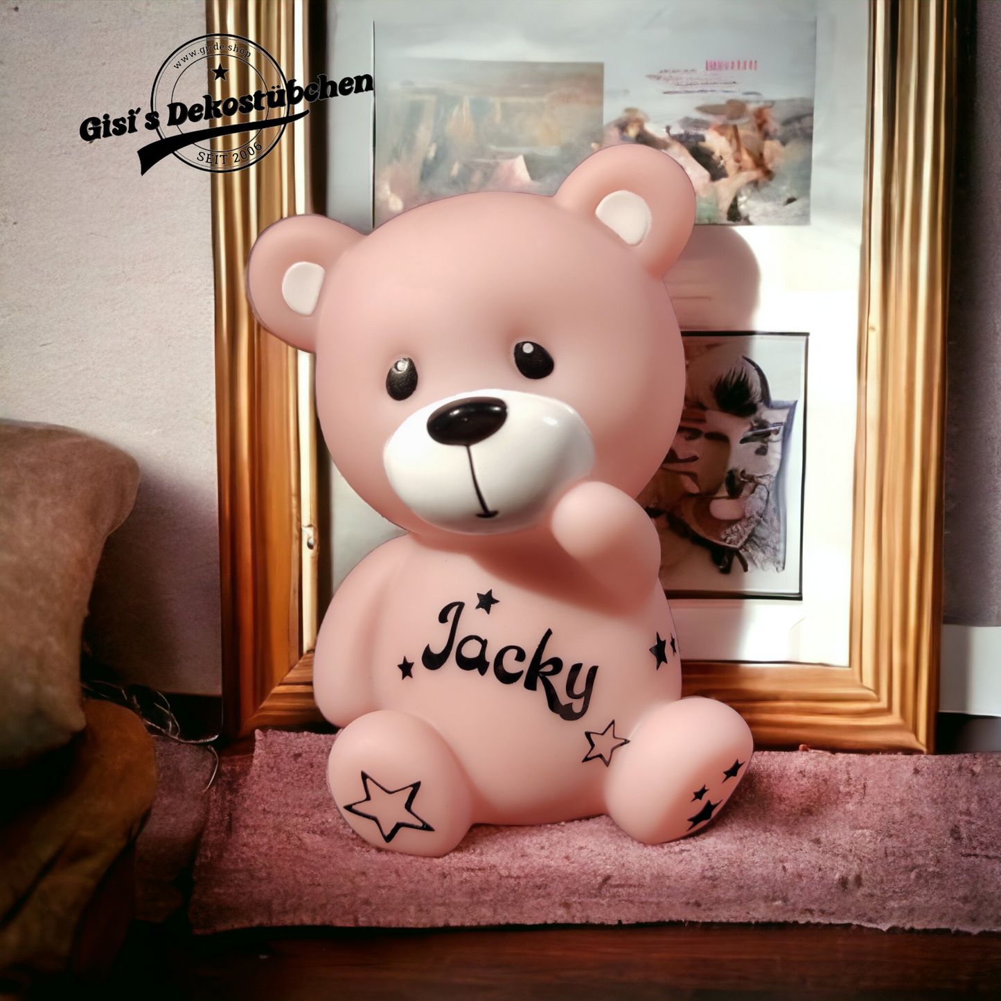 LED Lamp Night Light Bear Teddy Bear with Name