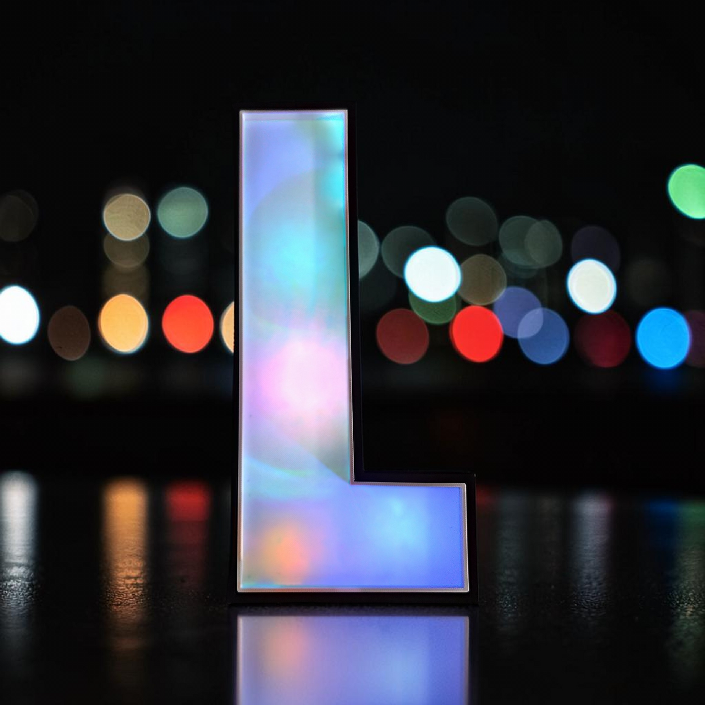 Letter A-Z Light Box – 3D Printed 30 cm – Light Box for String Lights – Handmade