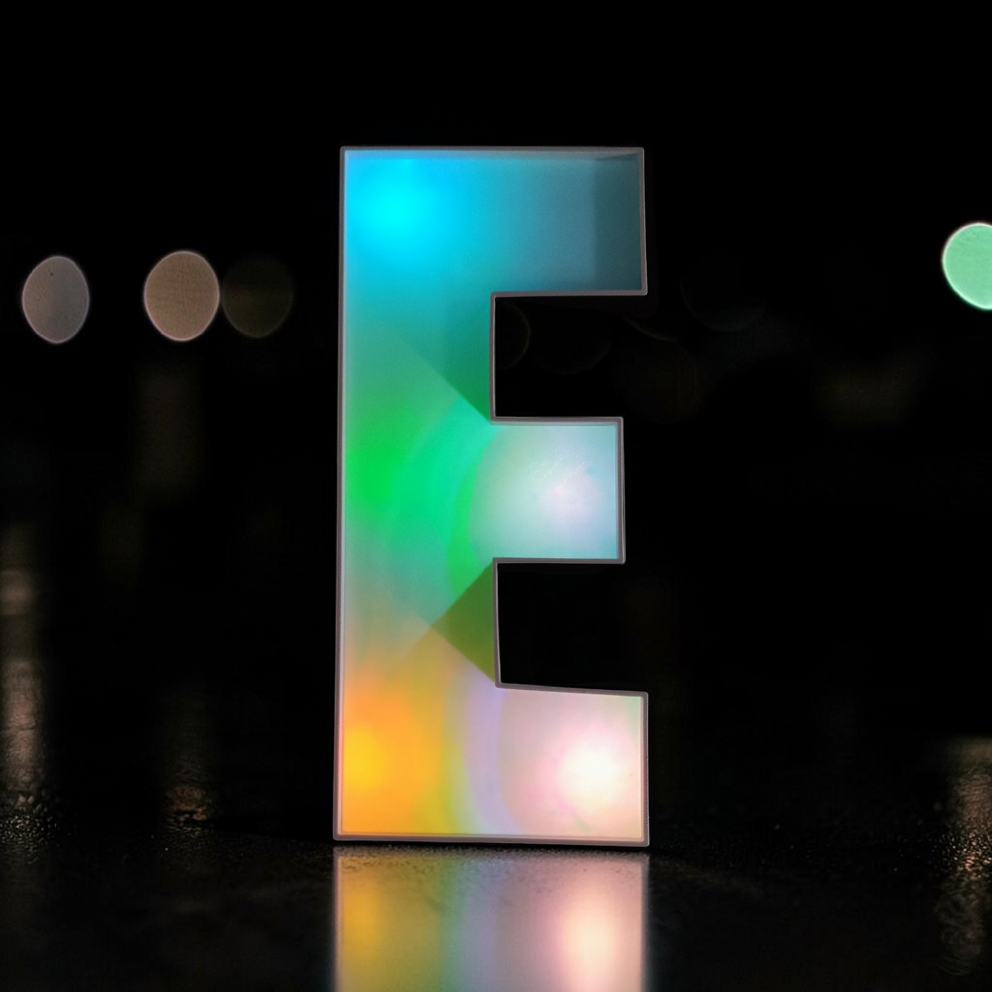 Letter A-Z Light Box – 3D Printed 30 cm – Light Box for String Lights – Handmade