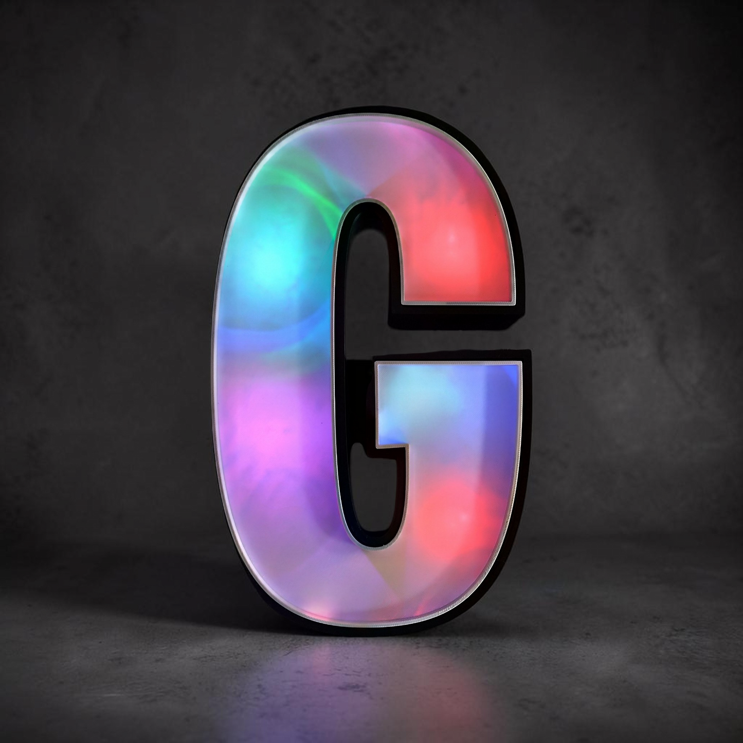 Letter A-Z Light Box – 3D Printed 30 cm – Light Box for String Lights – Handmade