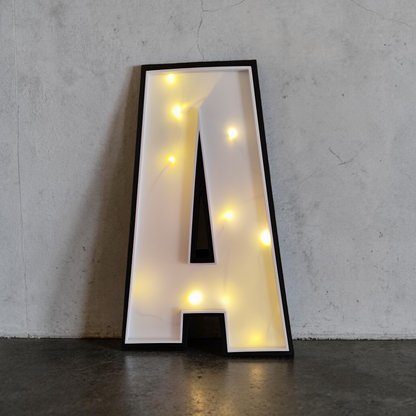 Letter A-Z Light Box – 3D Printed 30 cm – Light Box for String Lights – Handmade