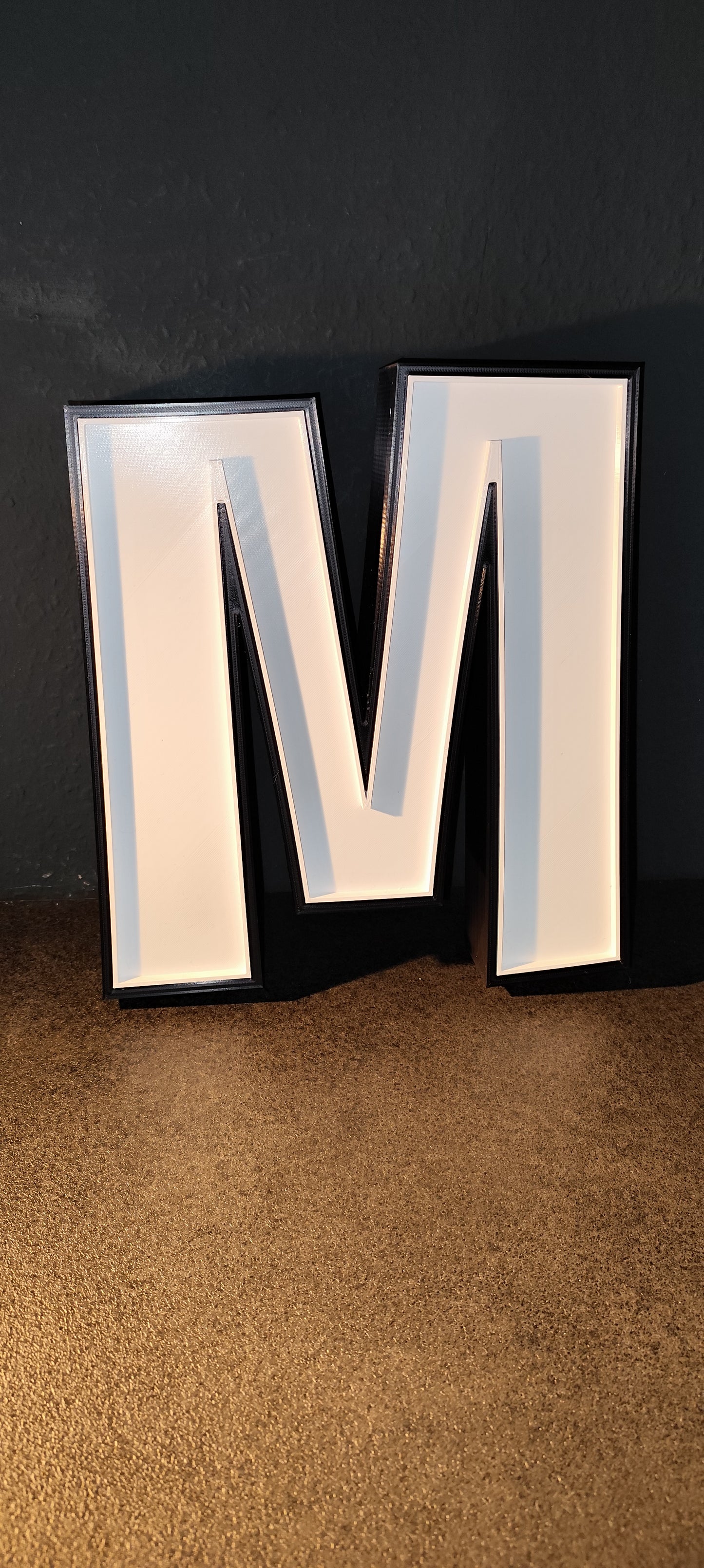 Lightbox letters A-Z – approx. 30 cm – 3D printed – custom design – lightbox for string lights