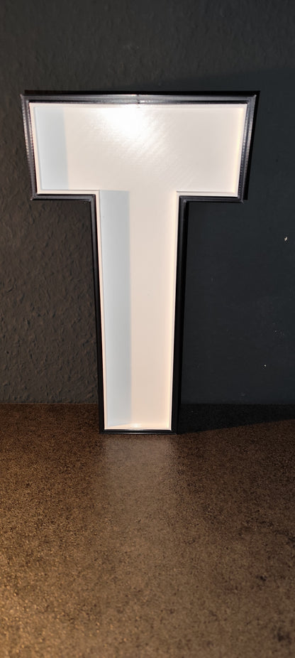 Lightbox letters A-Z – approx. 30 cm – 3D printed – custom design – lightbox for string lights