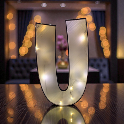 Lightbox letters A-Z – approx. 30 cm – 3D printed – custom design – lightbox for string lights