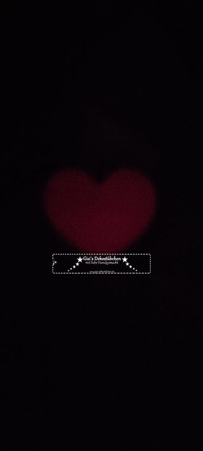 Glow in the dark! Keychain, heart keychain, glowing heart keychain 