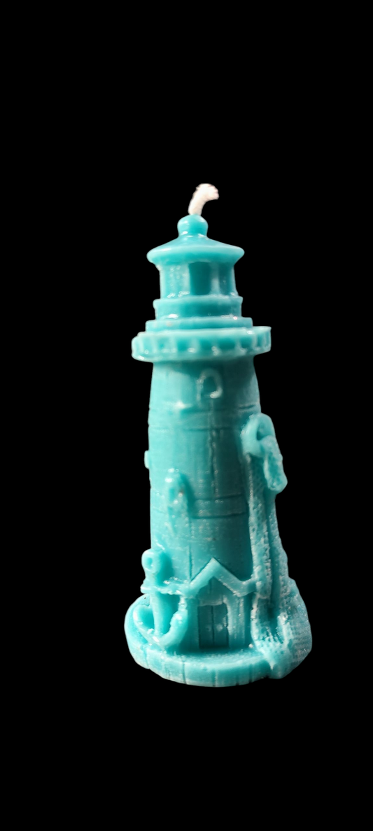 Lighthouse candle made of paraffin wax – choice of colour and fragrance