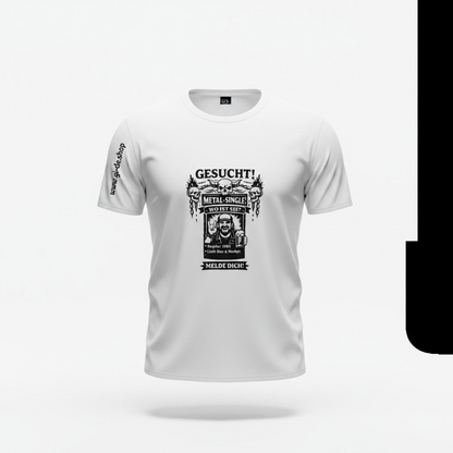Personalized Metal Single T-Shirt – Fun Shirt for Metal Fans with Year of Birth