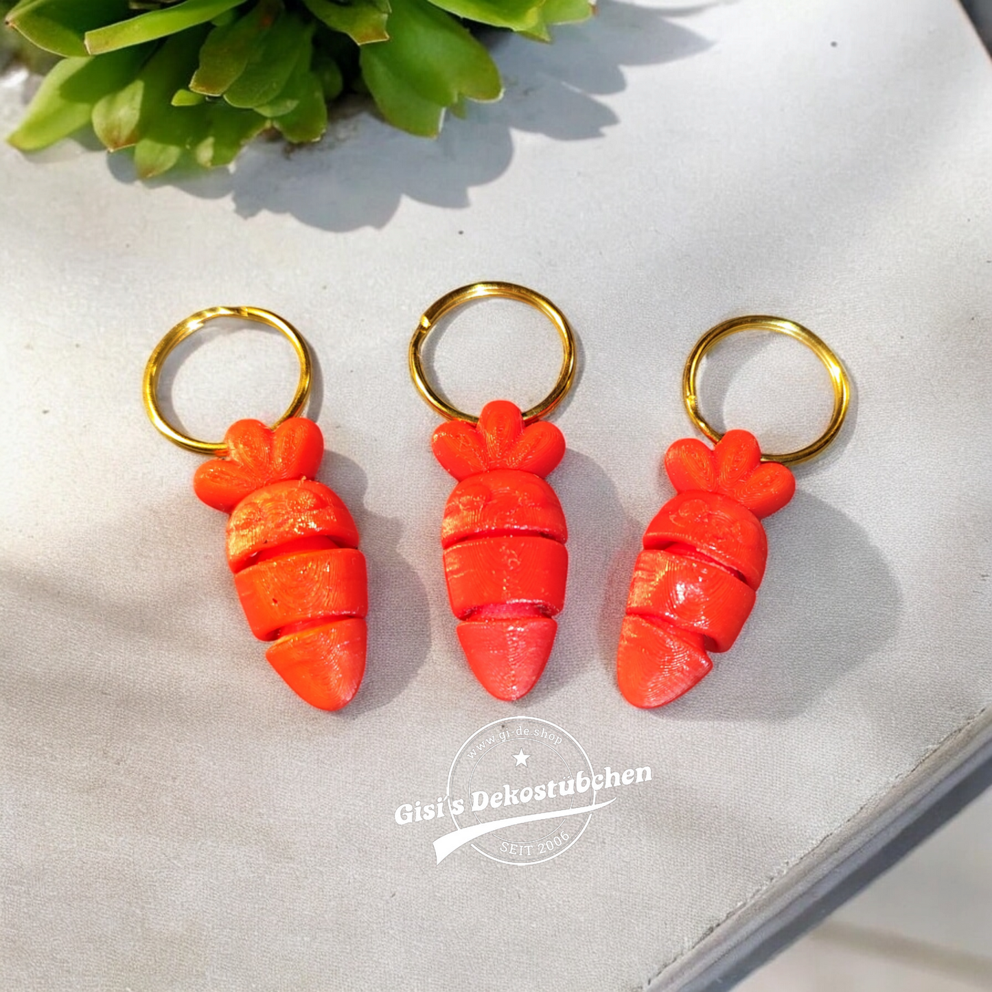 Mini Flexi Carrot Keychain 