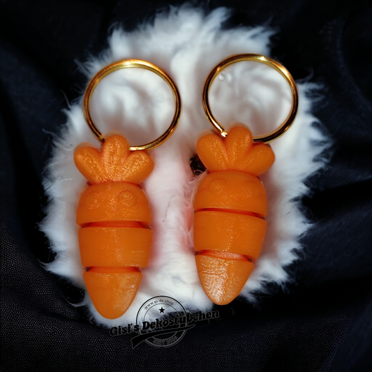 Mini Flexi Carrot Keychain 