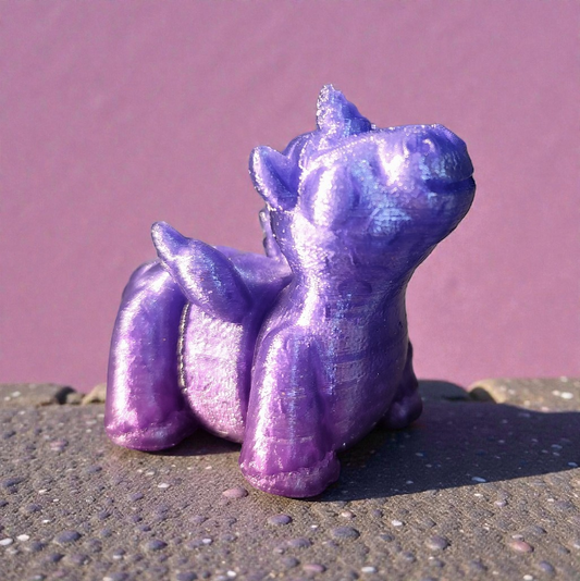 Mini Flexi Pegasus – movable 3D printed figure for fiddling & decorating