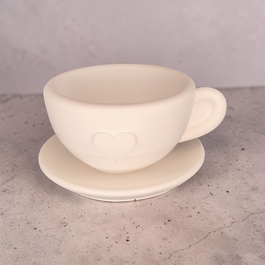 Mini Ceramic Cup with Saucer – Decorative Bowl