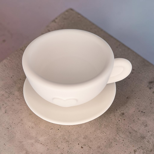 Mini Ceramic Cup with Saucer – Decorative Bowl