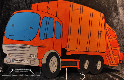 Garbage truck night light with name on the license plate with LED 