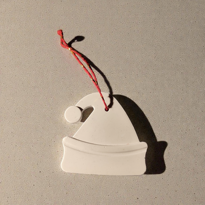 Hat, ceramic Christmas decorations, Christmas tree ornaments, home decor