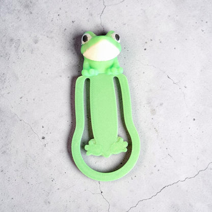 Nachtleuchtendes 3D-Lesezeichen Frosch