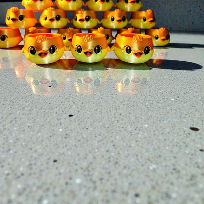 Cute chick egg cup made from 3D printing