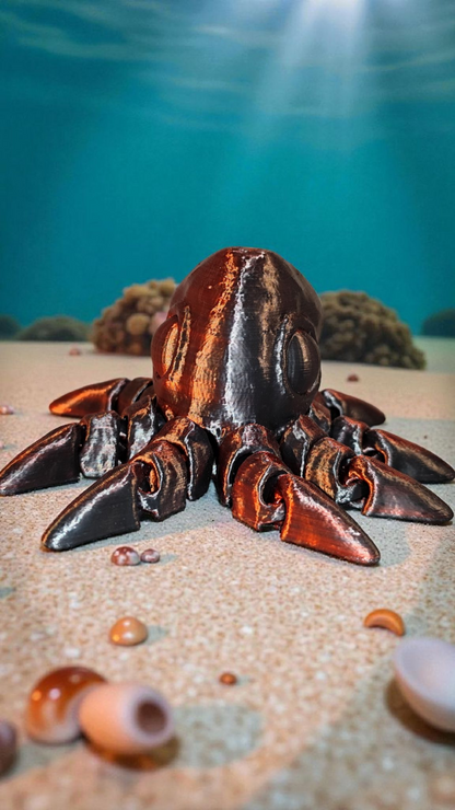 Octopus Krake voll beweglich viele Farben