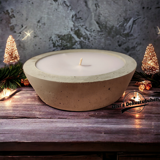 Outdoor concrete candle Hestia – diameter 24cm 