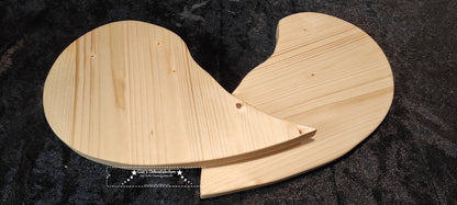 Partner board, shared heart for lovers