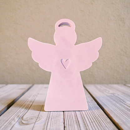 Pastel-colored ceramic angels – charming decorative angels in delicate colors