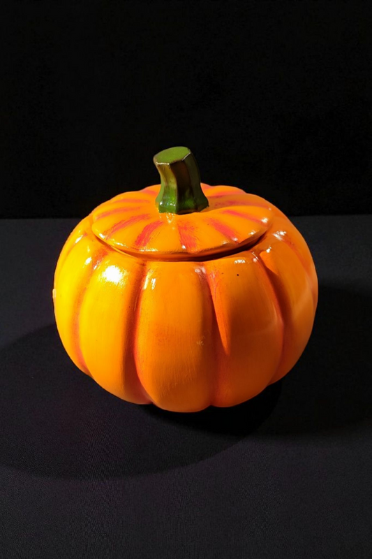 Personalized pumpkin candle – Handmade ceramic with desired color &amp; fragrance – individual