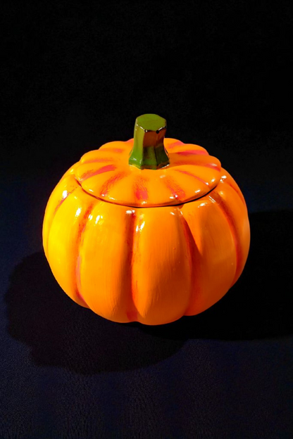 Personalized pumpkin candle – Handmade ceramic with desired color &amp; fragrance – individual