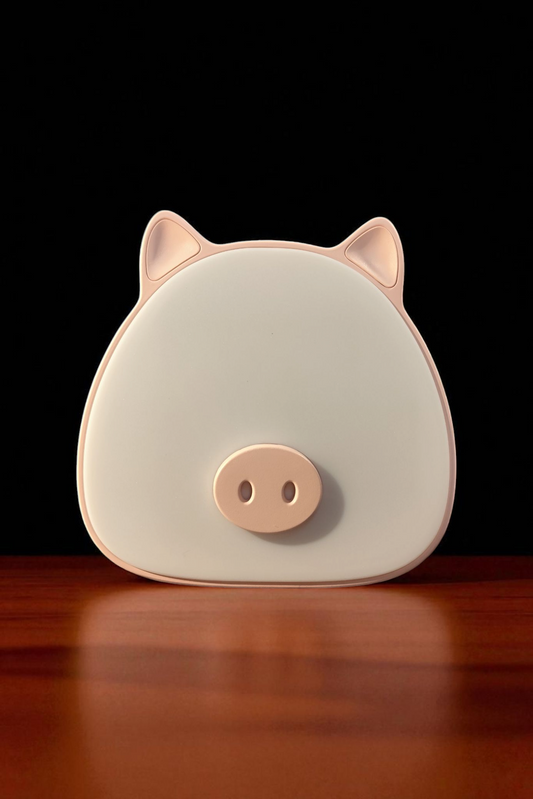 Personalized Night Light – Cute Piggy with Name, Touch & Dimming Function, Battery Operated