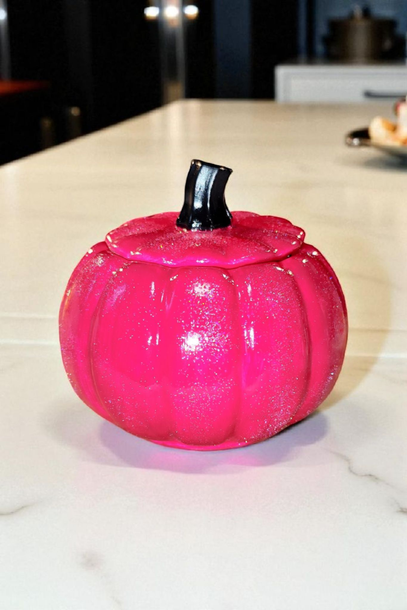Personalized pumpkin candle – Handmade ceramic with desired color &amp; fragrance – individual
