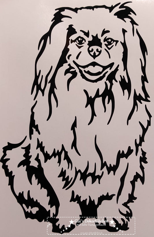 Personalisierter Pekinese Vinyl Aufkleber