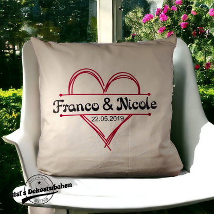 Personalized Pillow with Name - Romantic