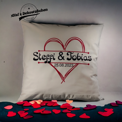 Personalized Pillow with Name - Romantic