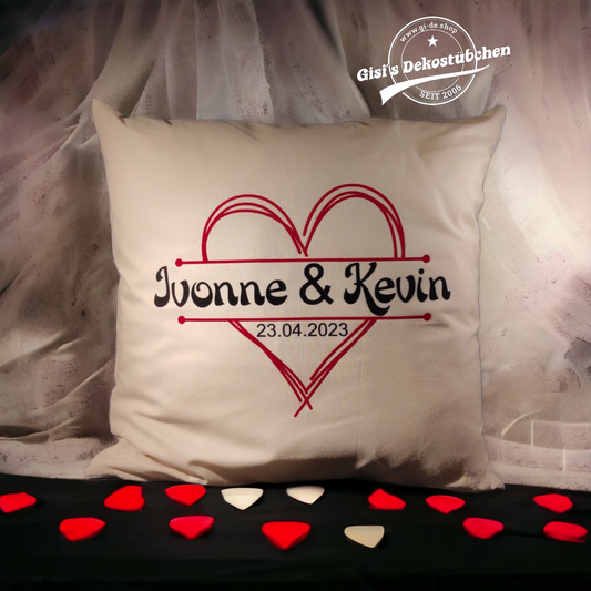 Personalized Pillow with Name - Romantic