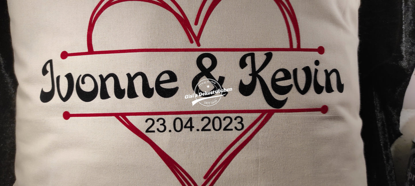 Personalized Pillow with Name - Romantic