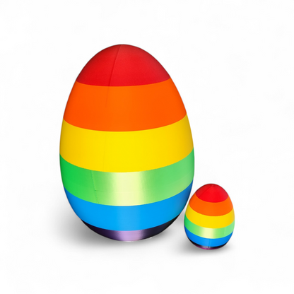 Rainbow egg with screw cap – 3D Easter egg for filling – Easter decoration