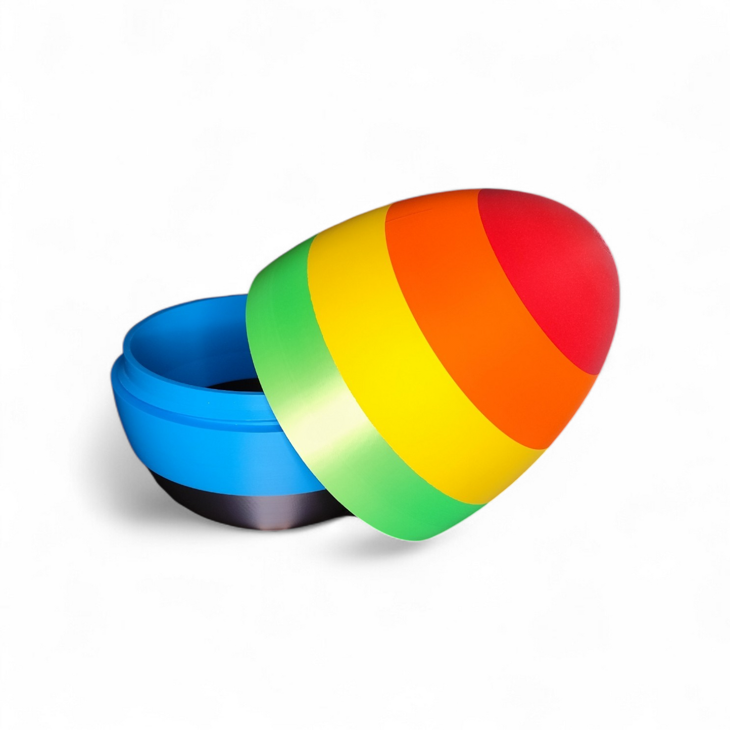 Rainbow egg with screw cap – 3D Easter egg for filling – Easter decoration