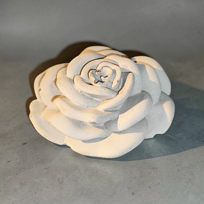 Rose made of concrete, handmade, weatherproof, unique 