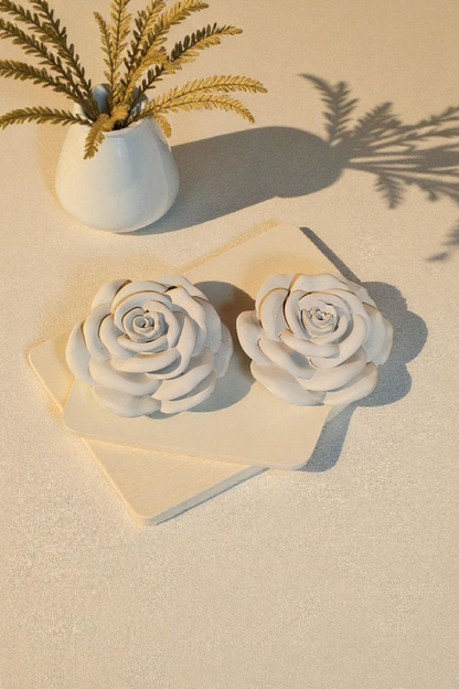 Rose made of concrete, handmade, weatherproof, unique 