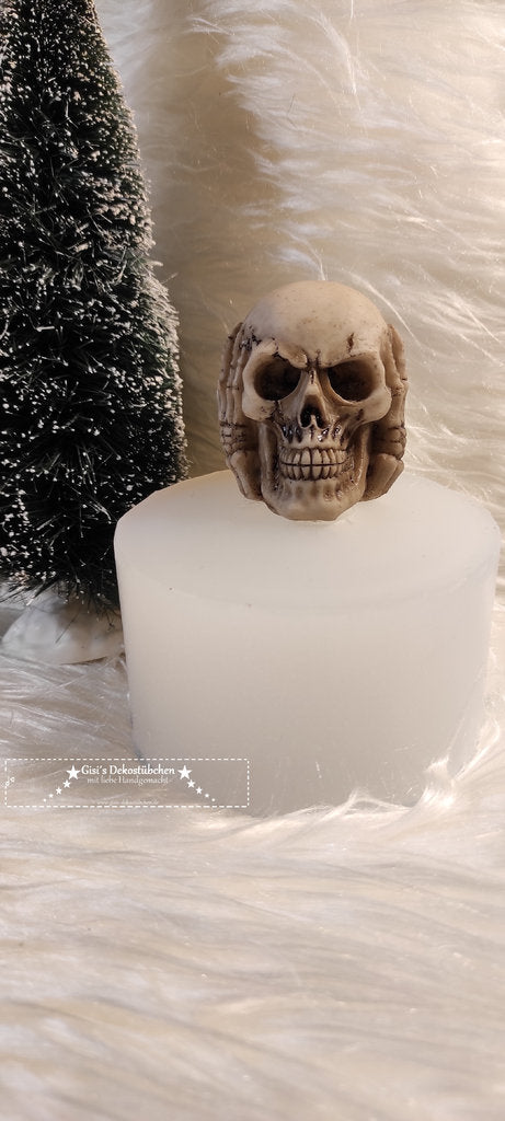 Skull silicone mold, candle mold.