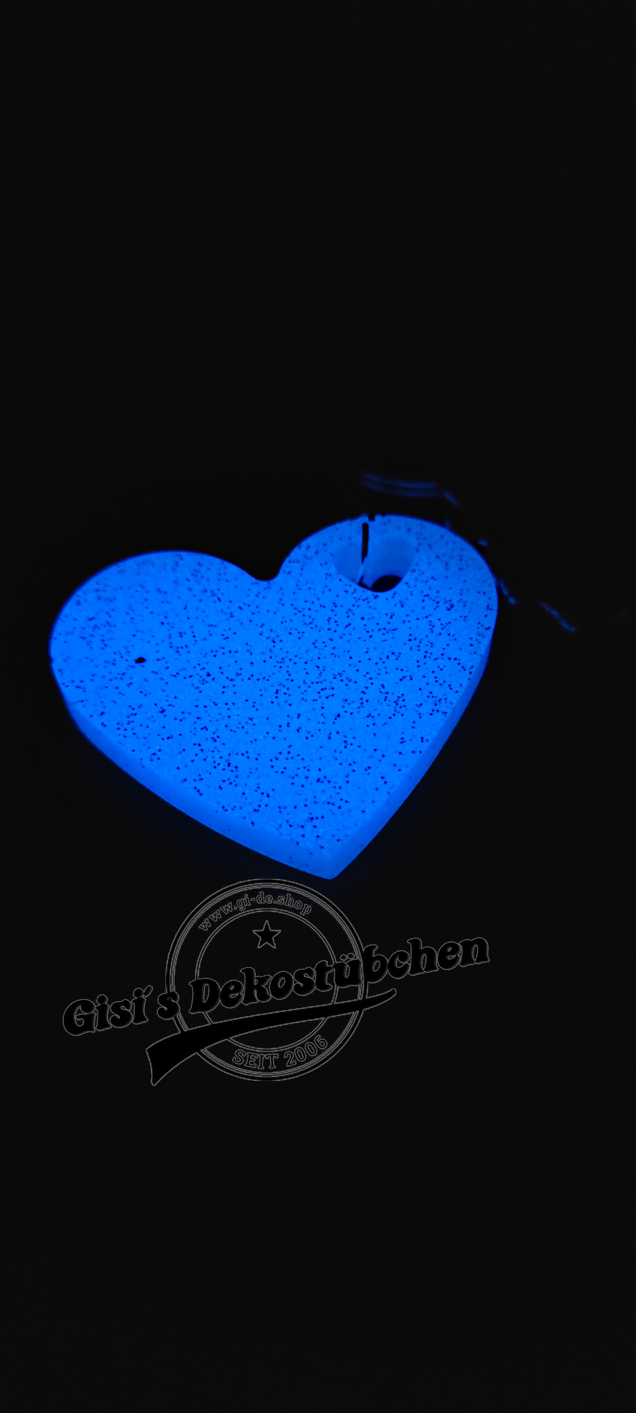 Keychain Epoxy Heart Resin Love