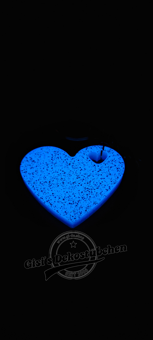 Keychain Epoxy Heart Resin Love