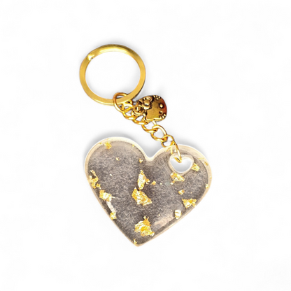 Schlüsselanhänger Epoxy Herz Resin Liebe