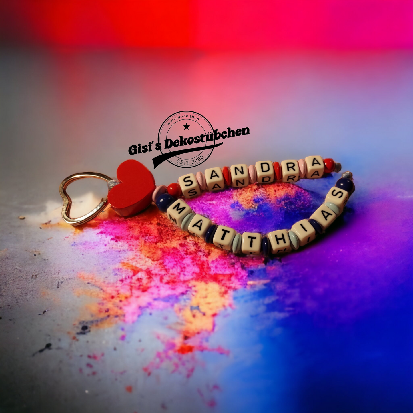 Keyring keychain with name 