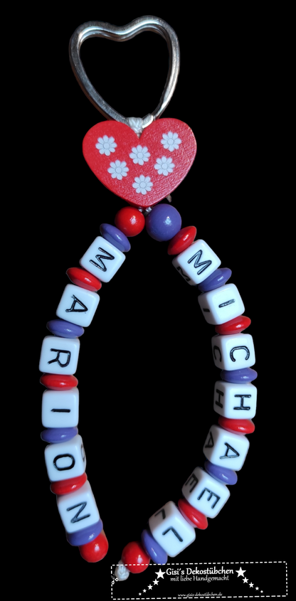 Keyring keychain with name 