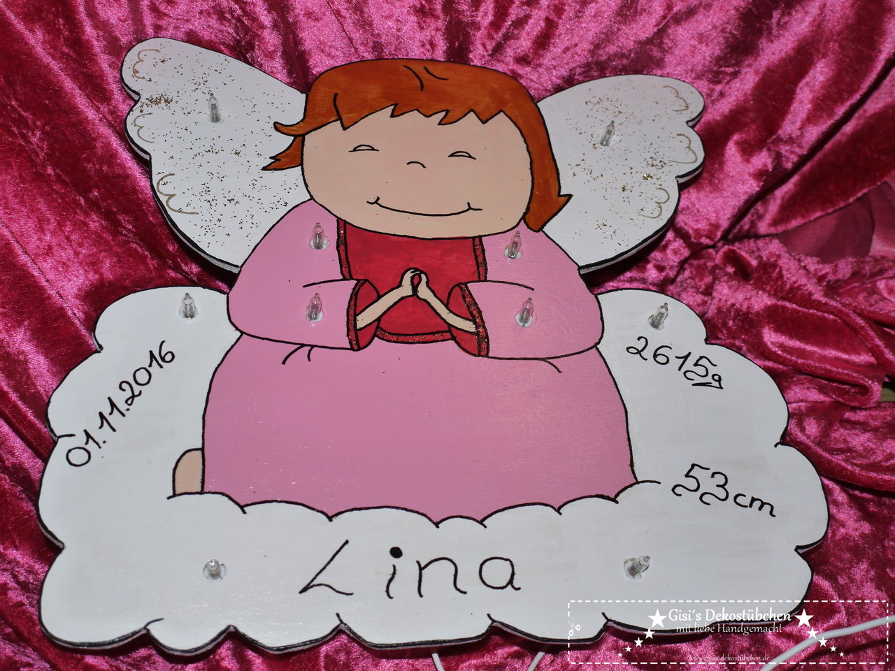 Nightlight Angel Birth Wall Light Lamp with LED